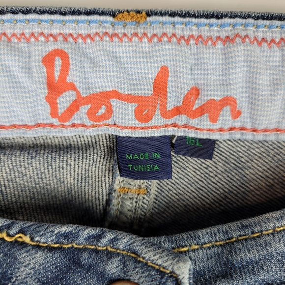 Boden Womens Boot Cut Flare Leg Denim Blue Jeans Plus Size 16 Long - Picture 2 of 13